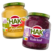 Hak groenten, peulvruchten of appelmoes